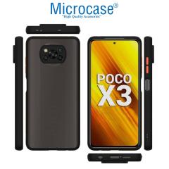 Microcase Xiaomi Poco X3 NFC London Serisi Sert Kılıf Buzlu Siyah