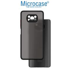 Microcase Xiaomi Poco X3 NFC London Serisi Sert Kılıf Buzlu Siyah