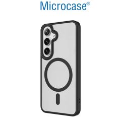 Microcase Samsung S24 Plus için Magsafe Manyetik Darbeye Dayanıklı Yarı Esnek Plastik TPU  Kılıf - AL8115