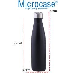 Microcase Bowling Tasarım Paslanmaz Çelik 720ml 12 Saat Sıcak Soğuk Tutan Çay Kahve Su Termosu - AL4037