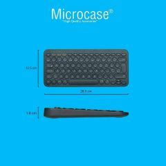 Microcase Xiaomi Redmi Pad Se 8.7 inch Tablet için Bluetooth Klavye + Mouse + Tablet Standı - AL8106