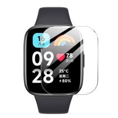 Microcase Xiaomi Redmi Watch 3 Active 1.83 inch için TPU Ekran Koruma Filmi - Şeffaf AL3384
