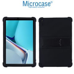 Microcase Huawei Matepad 11 Tablet Standlı Silikon Kılıf - Siyah