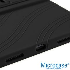 Microcase Huawei Matepad 11 Tablet Standlı Silikon Kılıf - Siyah