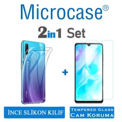 Huawei P30 Lite 0.2 mm İnce Silikon Kılıf + CAM (SEÇİN)
