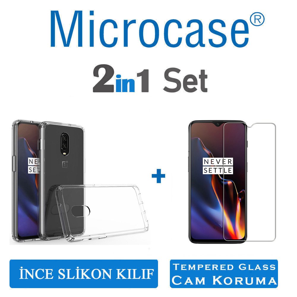 Microcase OnePlus 6T Ultra İnce 0.2 mm Soft Silikon Kılıf + CAM