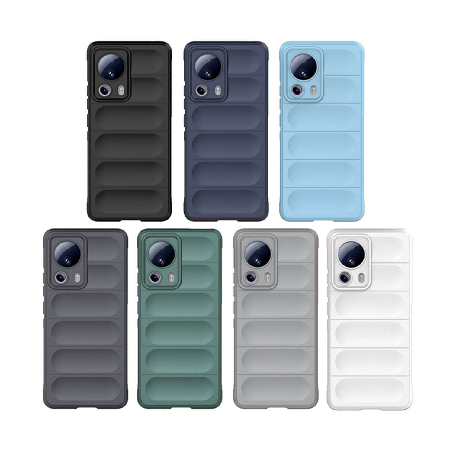 Microcase Xiaomi 13 Lite Miami Serisi Darbeye Dayanıklı Silikon Kılıf - AL3420