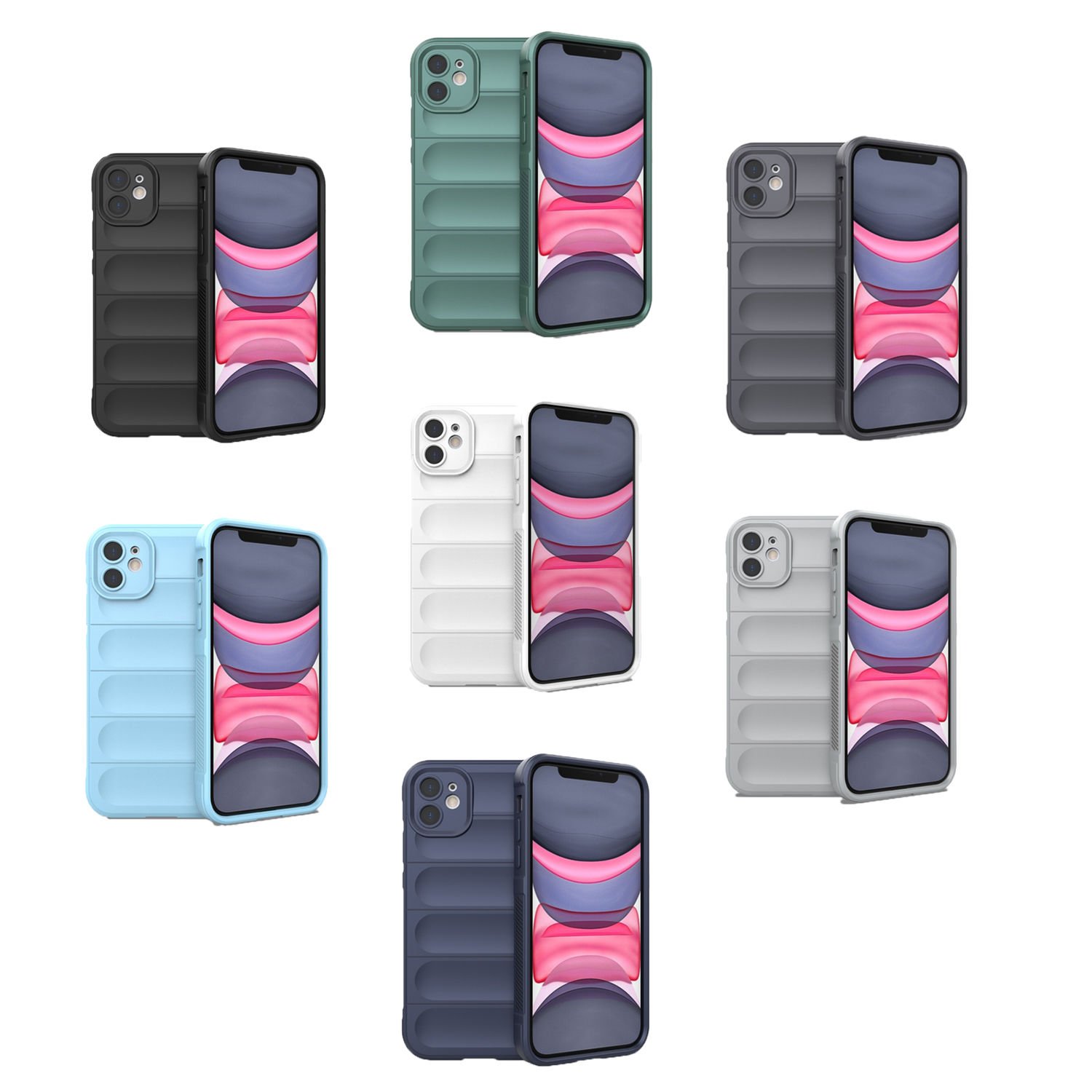Microcase Iphone 11 Miami Serisi Darbeye Dayanıklı Silikon Kılıf - AL3420