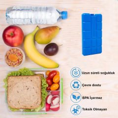 Microcase 400ml İçi Su Dolu Buz Kasedi 48 Saat Korumalı Buz Aküsü 2 Adet AL4655