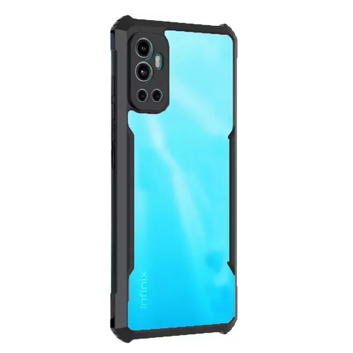 Microcase Infinix Hot 12 ile uyumlu Airbag Serisi Darbeye Dayanıklı Köşe Korumalı Tpu Kılıf - AL3370