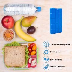 Microcase 400ml İçi Su Dolu Buz Kasedi 48 Saat Korumalı Buz Aküsü 4 Adet AL4655