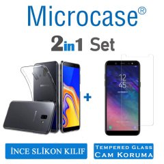 Microcase Samsung Galaxy J6 Plus İnce 0.2 mm Silikon Kılıf + CAM