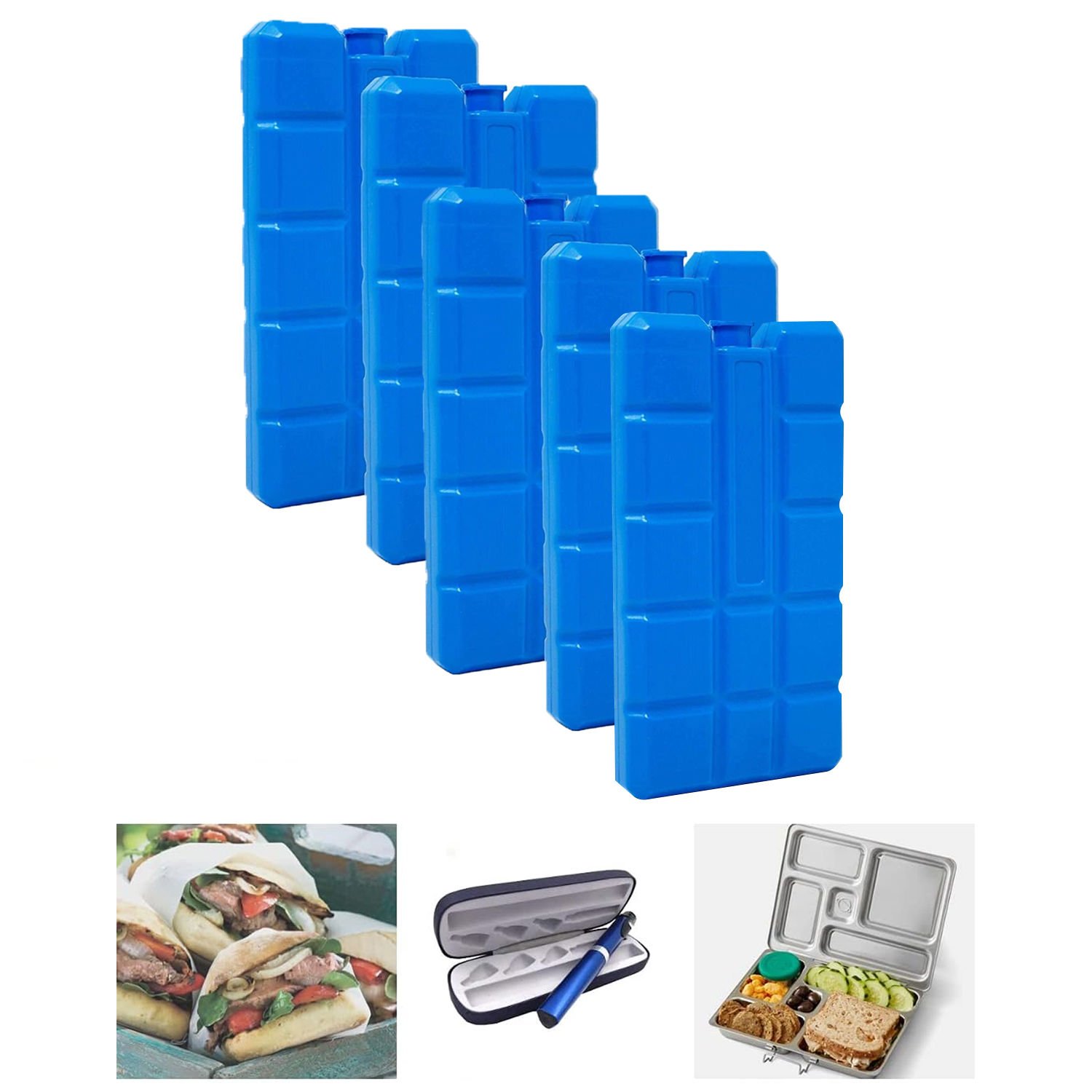 Microcase 400ml İçi Su Dolu Buz Kasedi 48 Saat Korumalı Buz Aküsü 5 Adet AL4655
