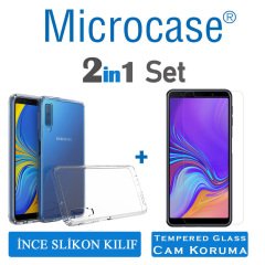 Microcase Samsung Galaxy A7 2018 İnce 0.2 mm Silikon Kılıf + CAM