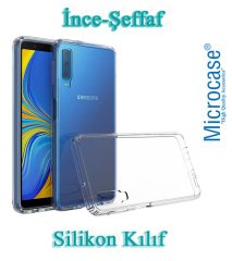 Microcase Samsung Galaxy A7 2018 İnce 0.2 mm Silikon Kılıf + CAM