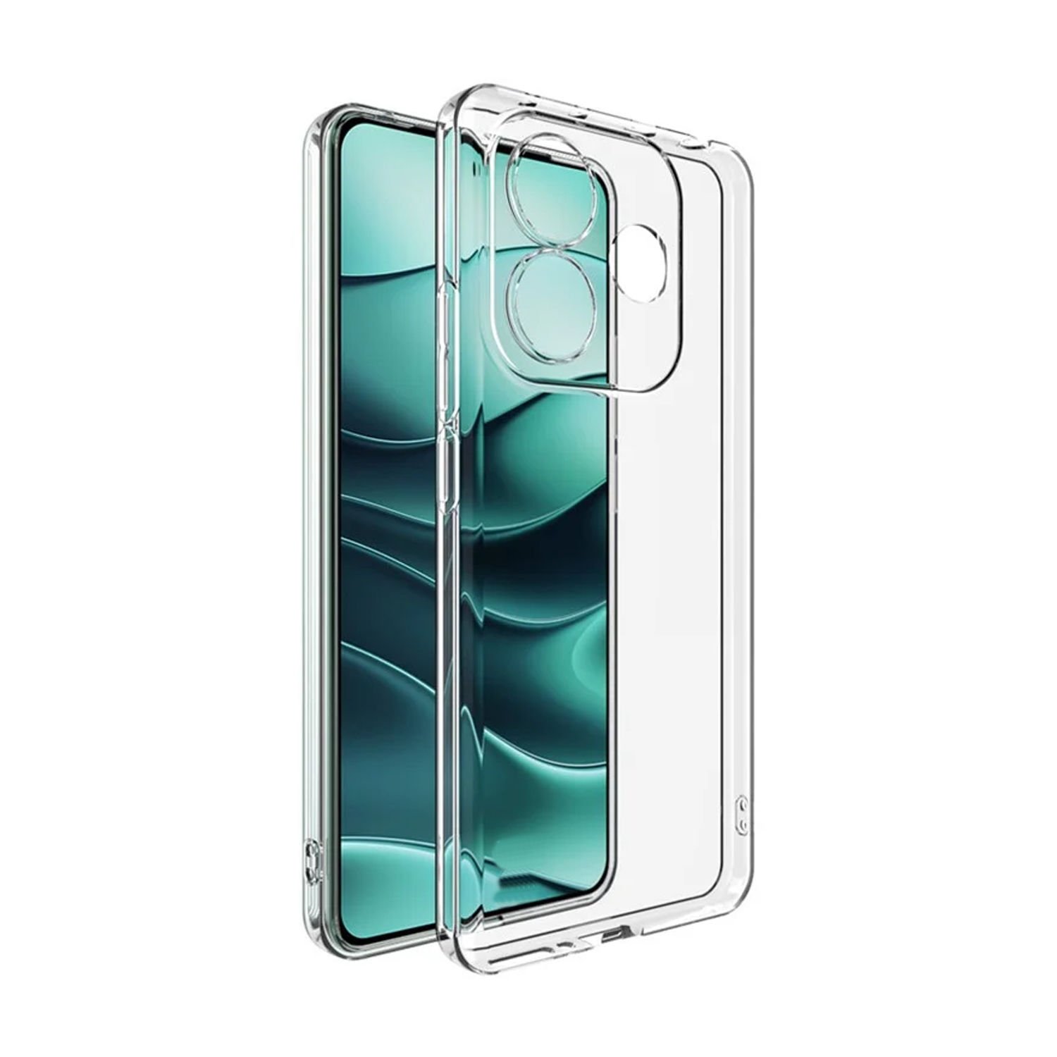 Microcase Xiaomi Redmi Note 14 5G ile Uyumlu Slim Serisi Soft TPU Silikon Kılıf - Şeffaf AL3324