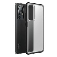 Microcase Xiaomi 12 Luna Serisi Köşe Korumalı Sert Rubber Kılıf - Siyah