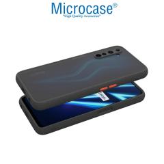 Microcase Realme 6 Pro London Serisi Sert Kılıf - Buzlu Siyah