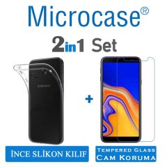 Microcase Samsung Galaxy J4 Plus İnce 0.2 mm Silikon Kılıf + CAM