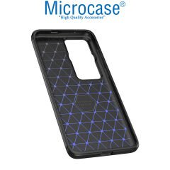 Microcase Huawei P60 / P60 Pro Leather Serisi Deri Efekt Silikon Kılıf - Siyah AL3337