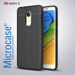 Xiaomi Redmi 5 5.7' Leather Tpu Silikon Kılıf + Tempered Cam