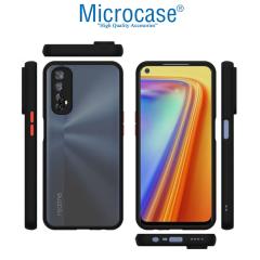 Microcase Realme 7 London Serisi Sert Kılıf - Buzlu Siyah