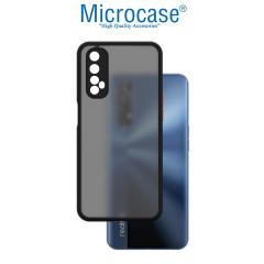 Microcase Realme 7 London Serisi Sert Kılıf - Buzlu Siyah