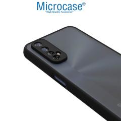 Microcase Realme 7 London Serisi Sert Kılıf - Buzlu Siyah