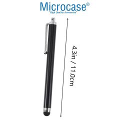 Microcase Universal Tüm Dokunmatik Cihazlarla Uyumlu Akıllı Dokunmatik Kalem 4 Adet AL4648 Siyah