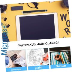 Microcase Universal Tüm Dokunmatik Cihazlarla Uyumlu Akıllı Dokunmatik Kalem 4 Adet AL4648 Siyah