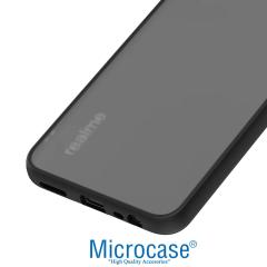 Microcase Realme 8 London Serisi Sert Kılıf - Buzlu Siyah