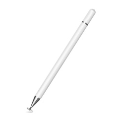 Microcase Universal Telefon Tablet Gümüş iPad 2in1 Disk Uçlu Stylus Pen Dokunmatik Kalem - AL3463