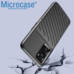Microcase Oppo A36 / Realme 9i Thunder Serisi Darbeye Dayanıklı Silikon Kılıf - Siyah AL3421