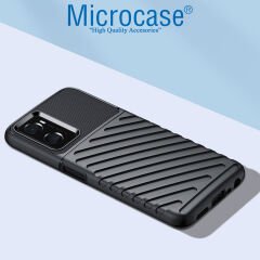 Microcase Oppo A36 / Realme 9i Thunder Serisi Darbeye Dayanıklı Silikon Kılıf - Siyah AL3421