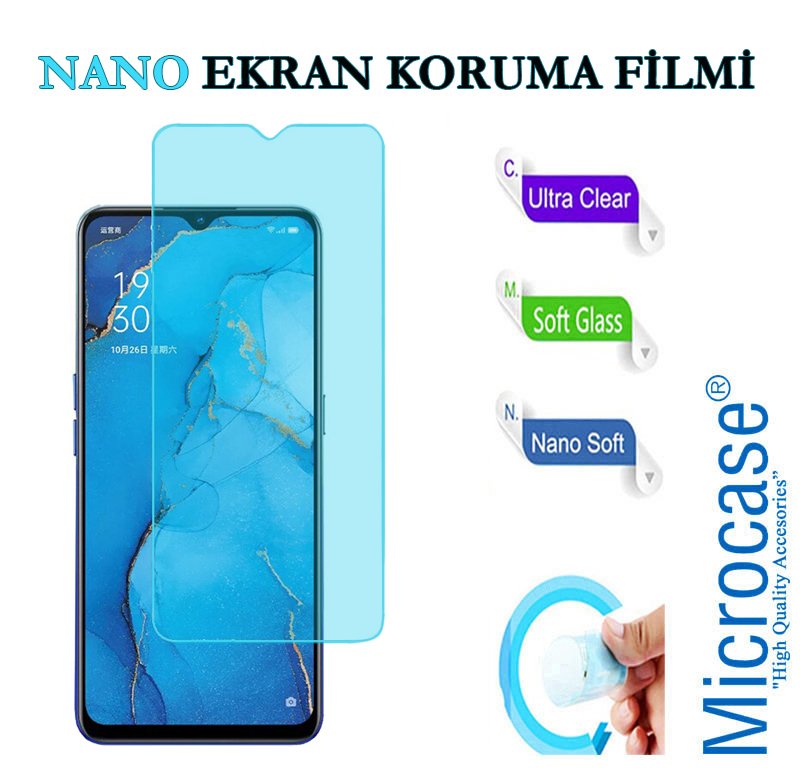 Microcase Oppo Reno 3 - Oppo A91 Nano Esnek Ekran Koruma Filmi