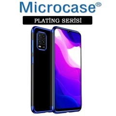Microcase Xiaomi Mi10 Lite Plating Series Soft Silikon Kılıf - Mavi