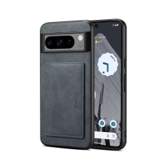 Microcase Google Pixel 9 Pro ile Uyumlu Kartlıklı Standlı Deri Kaplama Kılıf-AL5138