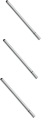 Microcase Universal Telefon Tablet iPad Metalik Gri 2in1 Disk Uçlu Stylus Pen Dokunmatik Kalem - AL3466