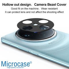 Microcase Vivo x100 Pro Uyumlu Kamera Lens Koruma Halkası - Kapalı Tasarım -Siyah AL3401