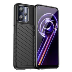 Microcase Realme 9 Pro Thunder Serisi Darbeye Dayanıklı Silikon Kılıf - Siyah AL3421