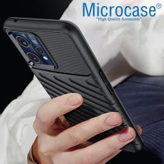 Microcase Realme 9 Pro Thunder Serisi Darbeye Dayanıklı Silikon Kılıf - Siyah AL3421