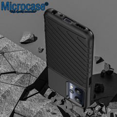 Microcase Realme 9 Pro Thunder Serisi Darbeye Dayanıklı Silikon Kılıf - Siyah AL3421