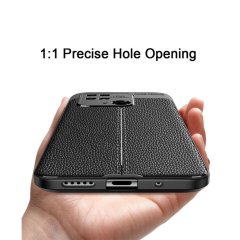 Microcase Xiaomi Poco X4 Pro 5G Leather Tpu Silikon Kılıf - Siyah