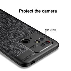 Microcase Xiaomi Poco X4 Pro 5G Leather Tpu Silikon Kılıf - Siyah