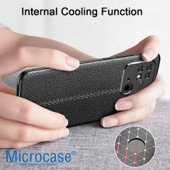 Microcase Xiaomi Poco X4 Pro 5G Leather Tpu Silikon Kılıf - Siyah