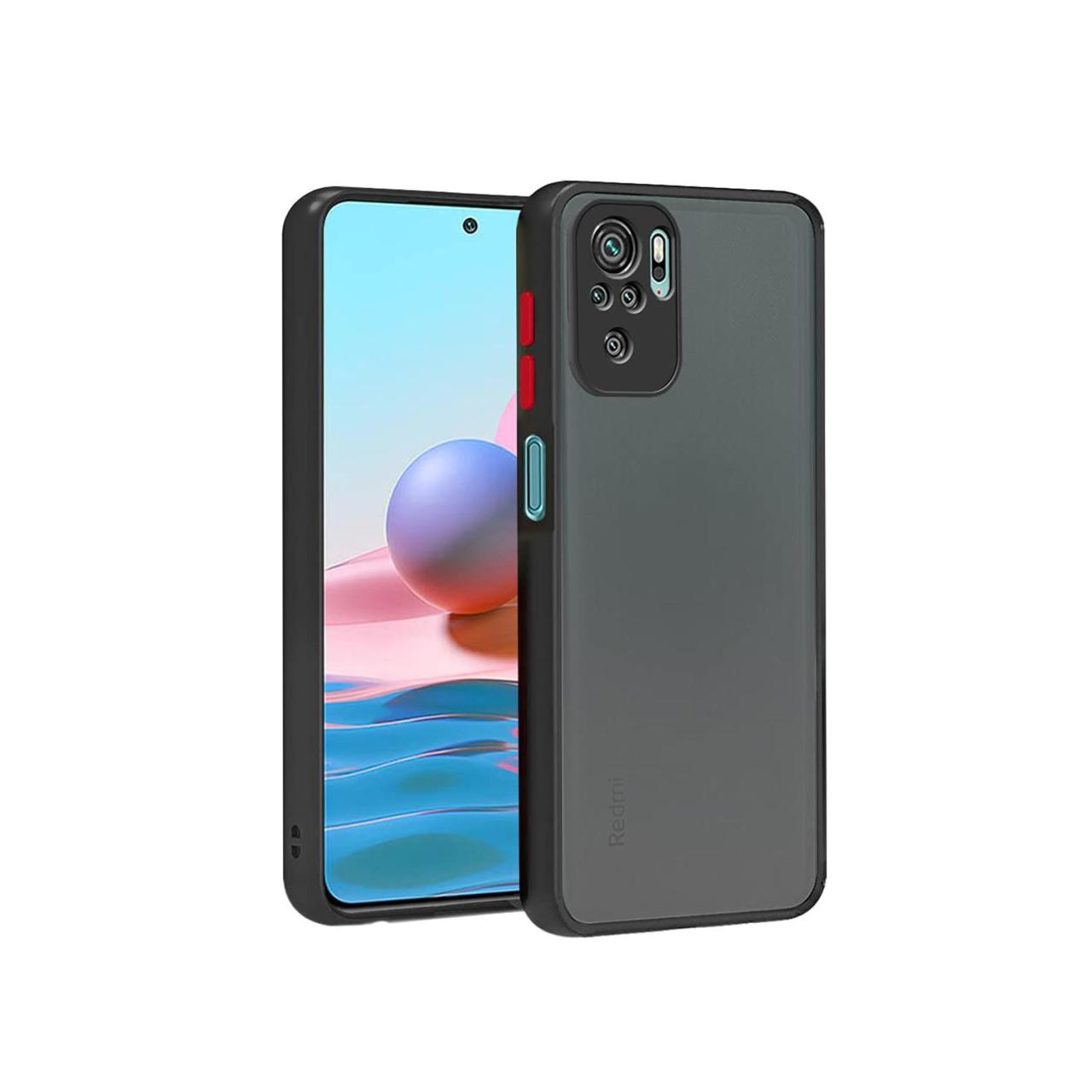 Microcase Xiaomi Redmi Note 10 London Serisi Kılıf - Buzlu Siyah