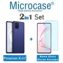 Microcase Samsung Galaxy A81 Premium Matte Silikon Kılıf + Nano Esnek Ekran Koruma Filmi