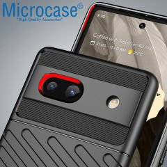 Microcase Google Pixel 7A Thunder Serisi Darbeye Dayanıklı Silikon Kılıf - Siyah AL3421