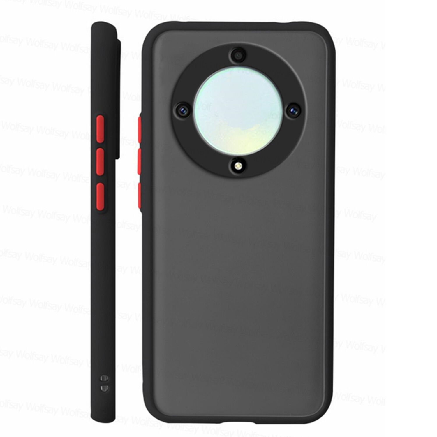 Microcase Honor X9A 5G London Serisi Darbeye Dayanıklı Kılıf - Siyah AL3415