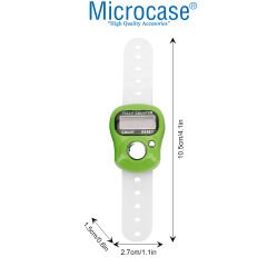 Microcase Led Ekran Yüzük Tasarım Parmağa Geçirmeli Dijital Zikirmatik Zikir Sayacı AL4206